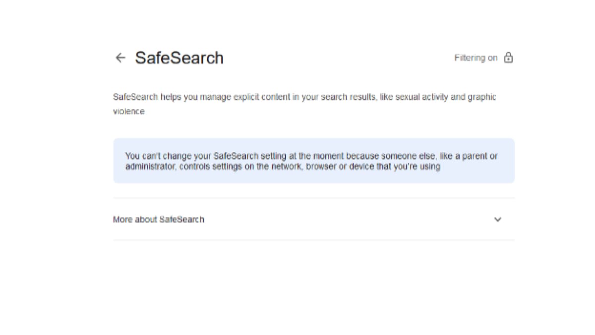 چطور بفهمیم safe search گوگل فعال است؟